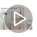 NearMoon Bath Towel Ring, Bathroom Hardware Accessories-Thicken Stainless Steel Hand Towel Holder for Bathroom, Modern Round Towel Hanger Wall Mounted (Brushed Nickel, 1 Pack)