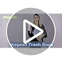 Small Trash Bags, Magesh 4 Gallon Trash Bag/Small Garbage Bags, Strong Wastebasket Liners for Bathroom Bedroom Office Trash Can, Clear 200 Counts