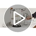 Towel Holder Stand, Stainless Steel Hand Towel Holder Rack for Bathroom Countertop, S-Shape Free Standing Towel Bar Holds 2 Towels for Kitchen Countertop, Black