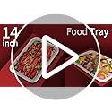 bloomoon 50 Pack 14 inch Disposable Crawfish Trays,Large Paper Plates 14 inch Food Trays Disposable for Seafood Lobster Crab BBQ, Crawfish Boil Party Supplies