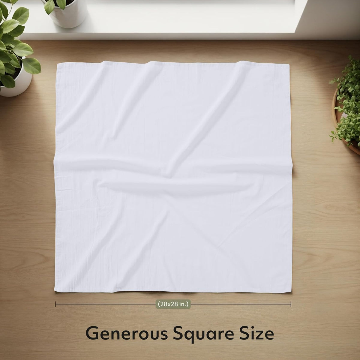 Utopia Kitchen White Flour Sack Towels 12 Pack - 28 x 28 Inch 100% Cotton Tea Towels for Cleaning & Drying - Highly Absorbent Kitchen Dish Cloth
