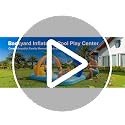Kiddie Pool with Slide Inflatable Play Center Wading Lounge Kids Pool, Coconut Palm Sprinkler, Water Game Play Center 95''x75''x40'', Blue
