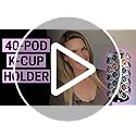 K Cup Holders,K Cup Holder, K Cups Holder,K Cup Carousel, Coffee Pods Holder Storage Organizer Stand,No Assembly Required,Black (Capacity of 40 Pods, Black)