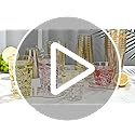 Goodluck 14 oz 50 PCS Gold Glitter Plastic Cups, Disposable Glitter Cups, Elegant Plastic Cocktail Glasses, Fancy Party Cups for Wedding, Birthday, Holiday