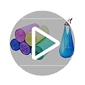 100 Count 4 Gallon Trash Bags, Small Colorful Garbage Bags with Handle for Home Office Bathroom Trash Can