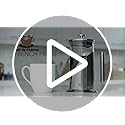 Cafe Du Chateau Stainless Steel French Press Coffee Maker 34 oz - Easy to Use Insulated Coffee Press with 4-Level Filtration, Manual Brewer for Tea, Camping & Travel with BPA Free, Durable Clear Glass