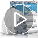 120 Counts 1.6 Gallon Mini Drawstring Trash Bags, Small Garbage Bags by KSSKSS, Code a fit 4.5-8 Liter, 1.2-2 Gal, White Trash Bin Liners for Home Office Kitchen Bathroom Bedroom