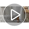 Deep Dream Tablecloths, 55 x 86 Inch Waterproof Table Cloth, Linens Wrinkle Free Anti-Fading, Rustic Table Cover Decoration for Kitchen Dinning Christmas (Rectangle/Oblong,6-8 Seats, Light Coffee)
