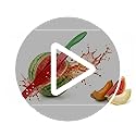 Watermelon Knife with Sleeve for Melon Cutting, Long Serrated Bread Lettuce Vegetable Knife, Kitchen Fruit Melon Tomato Cutter Slicer, with Cover for Home Summer Party Camping Outdoor (Red Green)