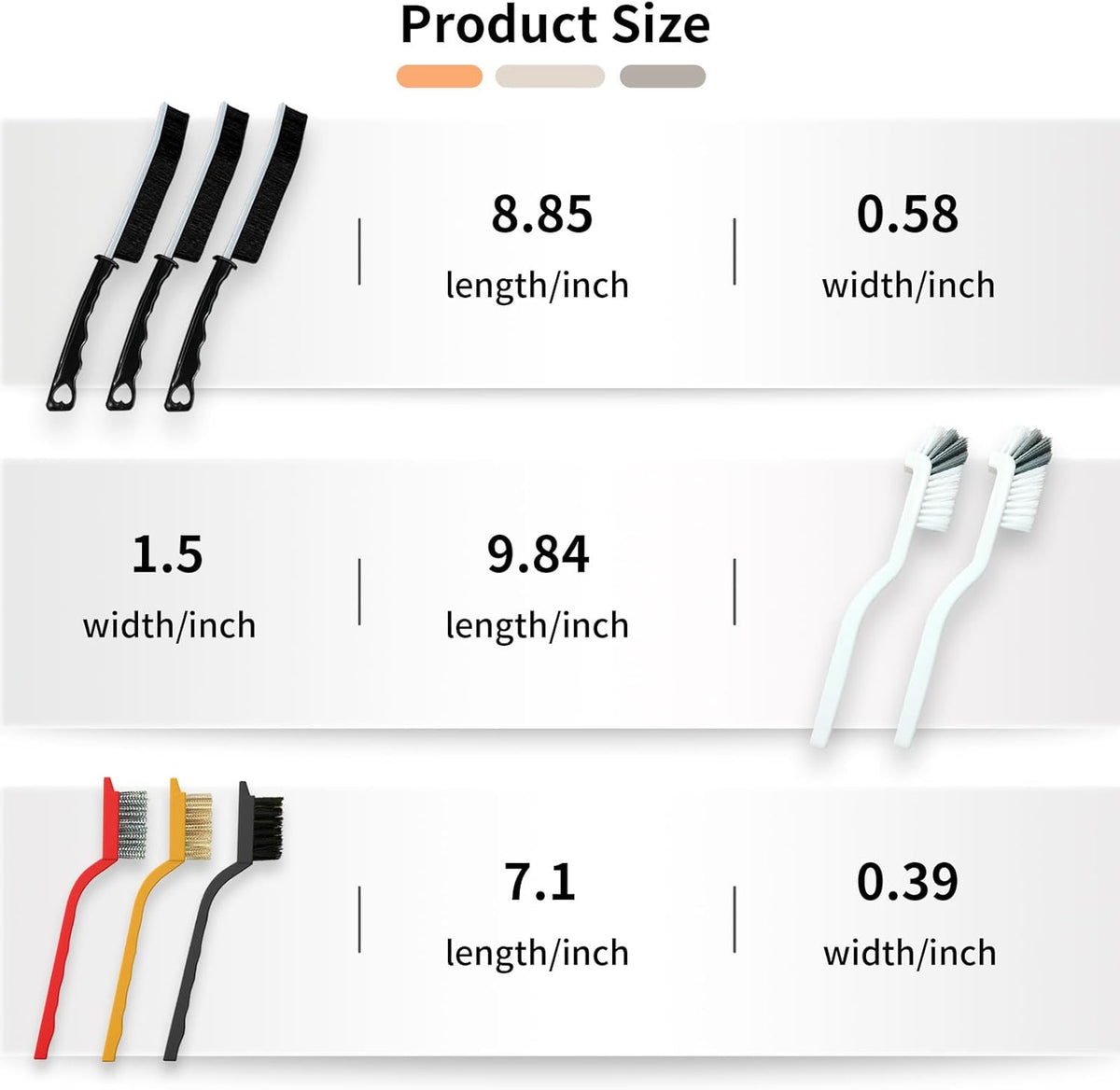 Betanull Crevice Cleaning Brush Set