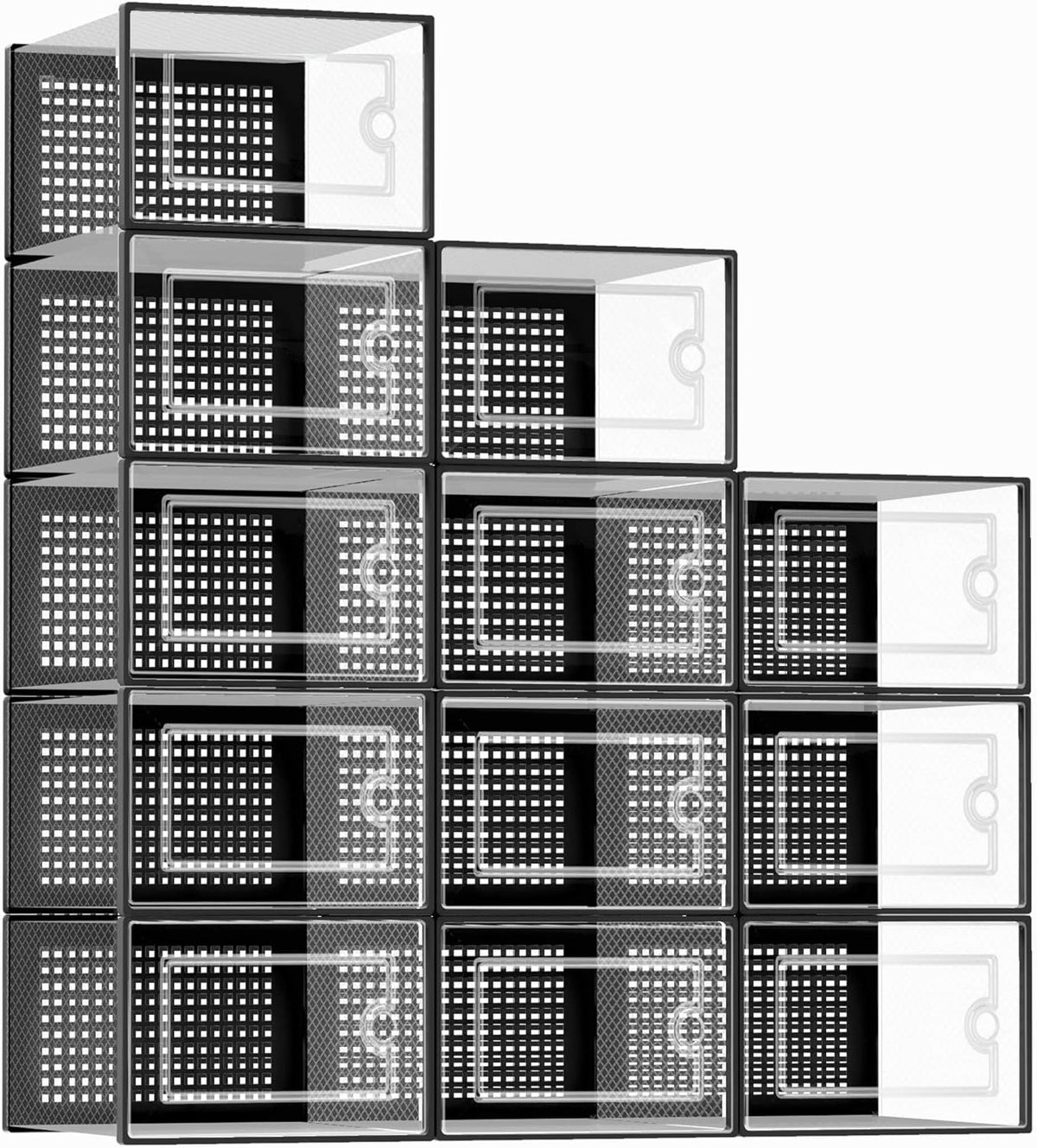 Kuject X-Large Shoe Storage Boxes Organizers stackable