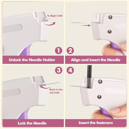 Stitch Gun for Clothes, Portable Handheld Tagging Gun