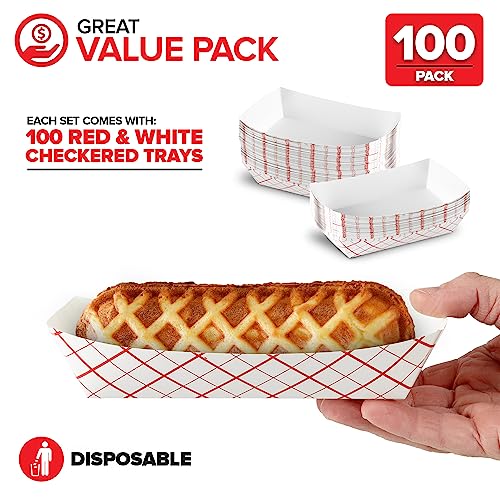 Stock Your Home Medium Paper Food Boats (100 Pack)