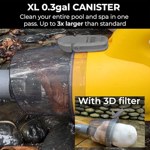 16V Cordless Handheld Pool Vacuum - 26,000Pa Hyper Suction