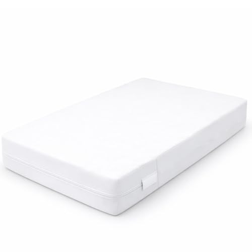 Guardmax Queen Mattress Encasement with Zipper, Waterproof, Bed Bug Proof, and Dust Mite Proof Mattress Protector for Queen Size Bed up to 12" Deep, Zippered All Around Jersey Knitted Mattress Cover