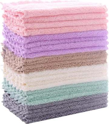 24 Pack Kitchen Dishcloths - Reusable Dish Towels