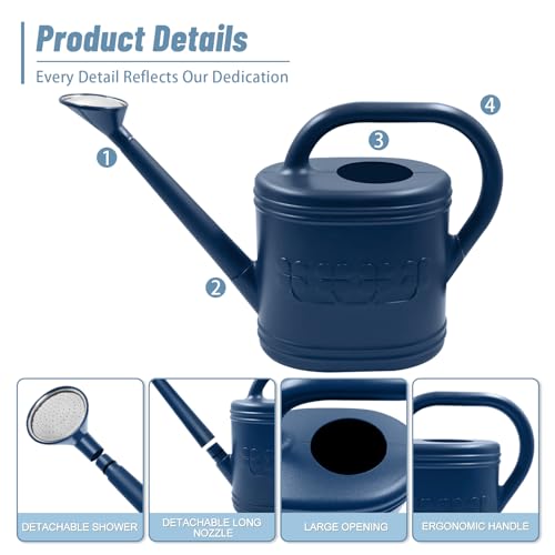 2 Gallon Watering Can, Outdoor Watering Can for Plants