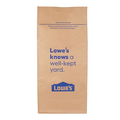 Lowe's 30 Gallon Heavy Duty Brown Paper Lawn and Refuse Bags for Home and Garden (10 Count), Large (LOWESLL)