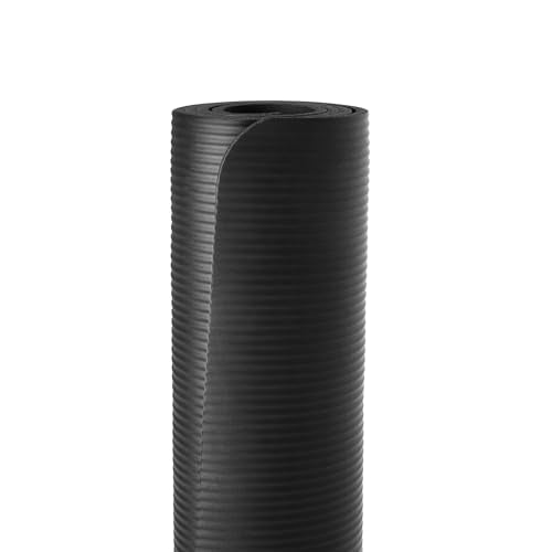 Basics Extra Thick Exercise Yoga Mat with Carrying Strap