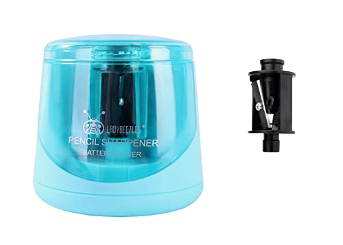 AA Battery Power Electric Pencil Sharpener, Portable &Automatic Sharpening, a Replacement Blade Contained, Powerful and Durable Fast-Sharpening,Battery not Included
