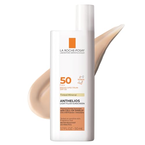 La Roche-Posay Anthelios Sunscreen SPF 40, Ultra-Light Fluid Broad Spectrum SPF 40, Face Sunscreen with Titanium Dioxide Mineral, Lightweight & Fast-Absorbing, Oil-Free, Matte Finish