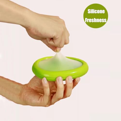 Winb Set of 4 Reusable Fruit and Veggie Savers - Ideal for Avocados, Tomatoes, Apples, Garlic, Onions, and More