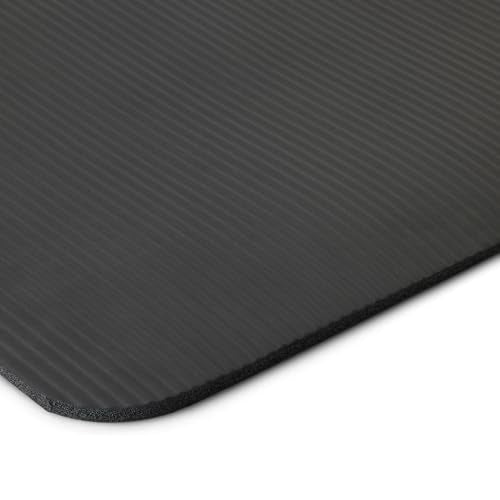 Basics Extra Thick Exercise Yoga Mat with Carrying Strap