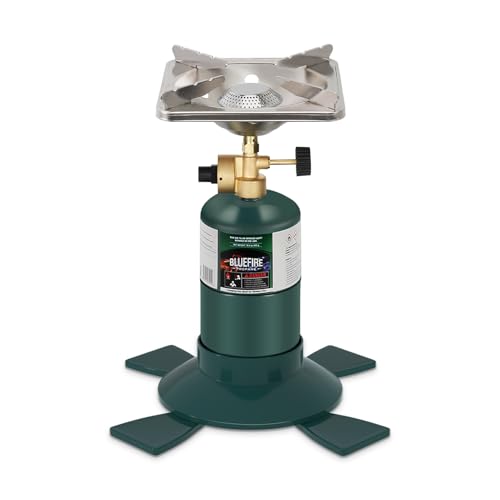 KOMAN Camping Propane Stove,Portable Camping Stove, Backpacking Stove Propane Camping Stove,10000BTU Single Burner Propane Stove for Outdoor Cooking,Fuel by 16 Oz Propane Cylinder (Fuel not Included)