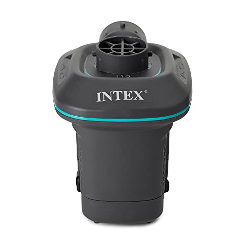 INTEX QuickFill Electric Air Pump: Inflates and Deflates Air Mattresses, Inflatable Kayaks, Boats, Toys