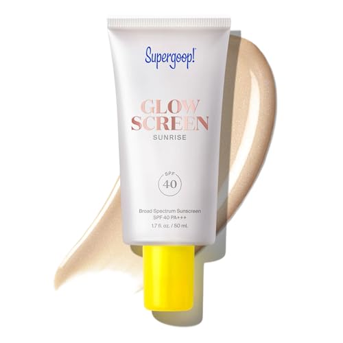 Supergoop! Glowscreen SPF 40 - Glowy r + Broad Spectrum Tinted Sunscreen - Helps Filter Blue Light - Hydration - Hyaluronic Acid & Vitamin B6