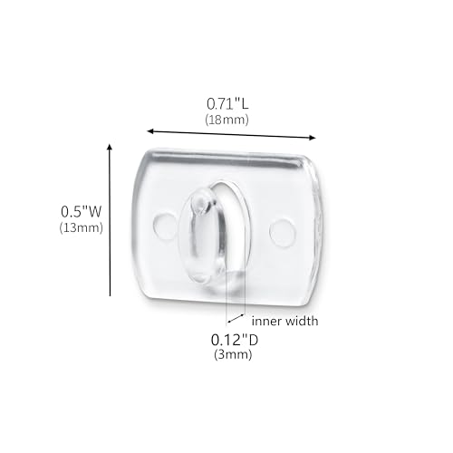 MOVELYST Clear Indoor Mini Light Clips, 100 Clips+120 Strips, Damage-Free