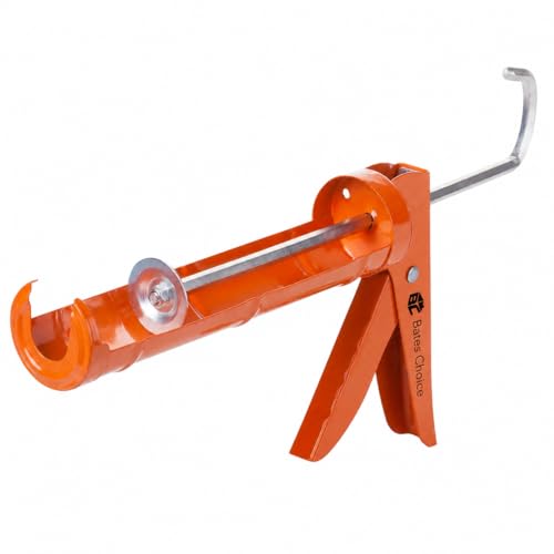 Bates - Caulking Gun, 10:1 Thrust Ratio, Silicone Gun, Dripless Caulk Gun, Silicone Caulk Gun, Hand Caulking Guns