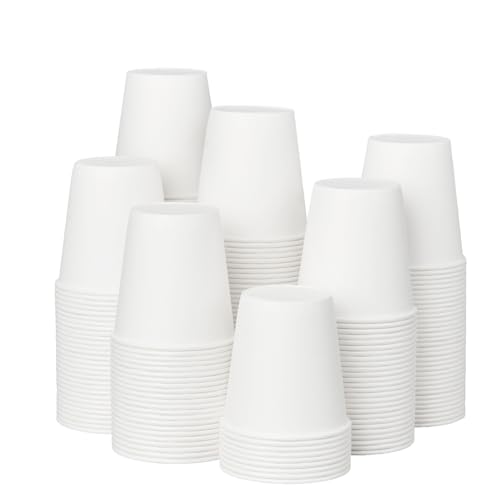 300 Pack 3 oz Bathroom Paper Cups, Small Coffee Cups, Disposable Mini Mouthwash Cups, Suitable for Bathroom, Market, Shops, Party, Picnic, Travel, and Events
