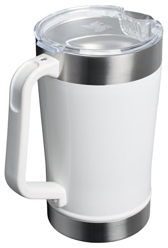 Stanley Stay-Chill Pitcher 64 oz | Cold Water, Beer, and Drink Pitcher with Lid | Large Capacity Durable Beverage Container with Handle | Insulated Stainless Steel | BPA-Free