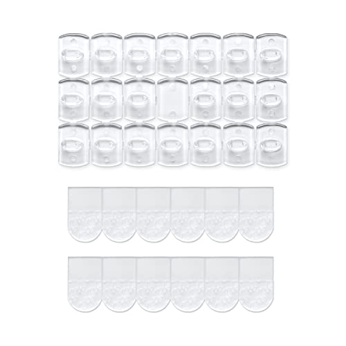 MOVELYST Clear Indoor Mini Light Clips, 100 Clips+120 Strips, Damage-Free
