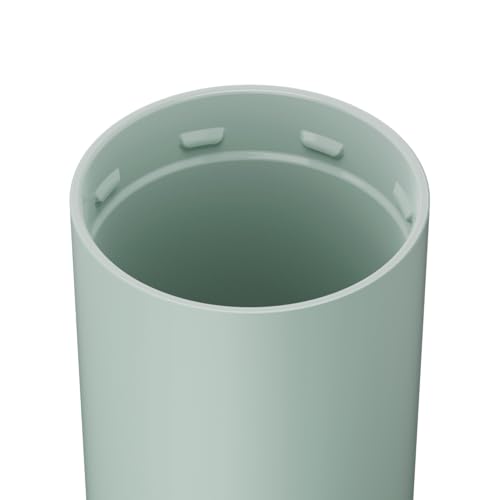 BrüMate Strova 18oz 100% Leakproof Insulated Coffee Mug | Ceramic-Lined Interior | Built-In Silicone Sleeve for Travel | Locking Flip Lid (Sage)