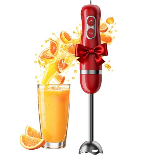 Turelar Immersion Blender Corded 400W, 2 Speed, Emulsifier, Blend, BPA-Free