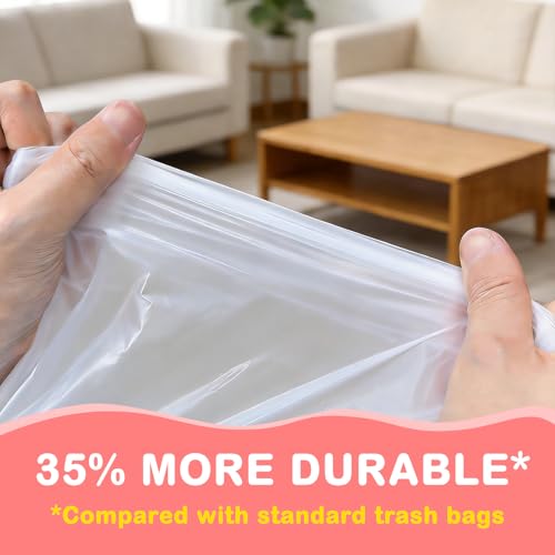 100Ct 4 Gallon Small Trash Bags, Cherry Blossom Garbage Bags, Scented Trash Bags, Odor Resistant with Drawstring