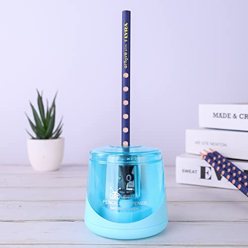 AA Battery Power Electric Pencil Sharpener, Portable &Automatic Sharpening, a Replacement Blade Contained, Powerful and Durable Fast-Sharpening,Battery not Included