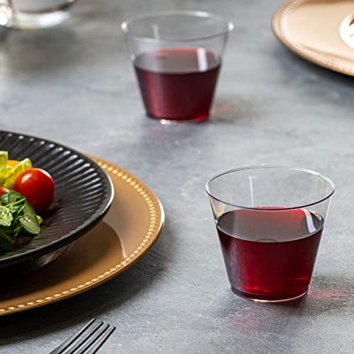 SETUP 5 oz Clear Hard Plastic Shot Glasses [200 Count] Small Disposable Shot Cups for Cocktails & Parties