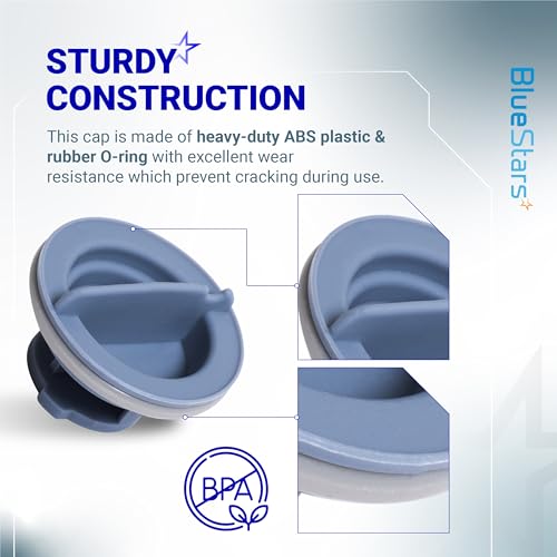 BlueStars 8558307 Dishwasher Dispenser Cap - Ultra Durable Rinse Aid Cap Compatible with Whirlpool Kenmore Dishwashers - Replaces WP8558307 8193984 8539095 PS11746426 AP6013204