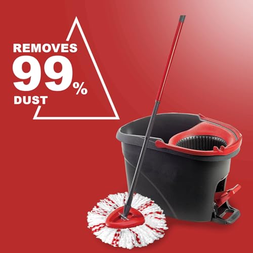 [2026 New Version] Mop Head Replacement - 40% More Cleaning Power, 3 Pack Spin Mop Replacement Head for Easy Wring 1-Tank System, Easy Cleaning, Microfiber and Machine Washable