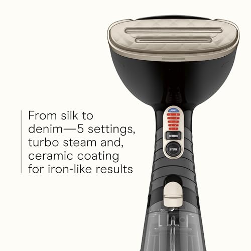 Conair Handheld Garment Steamer for Clothes, Turbo ExtremeSteam 1875W Fabric Steamer, Portable Handheld Design, Strong Penetrating Steam,  Exclusive, Black