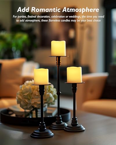 Homemory 12 Pack Flameless LED Votive Tealight Candles with Timer Remote
