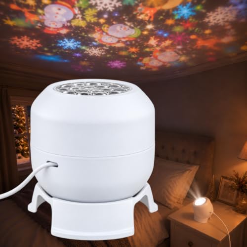 Christmas Projector Light, Dynamic Rotating USB Indoor Decor