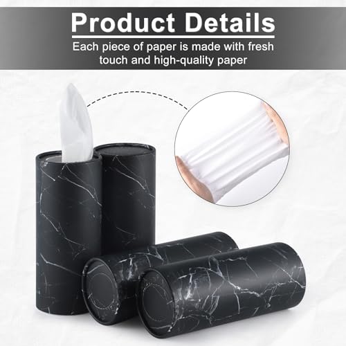 SINGARO Car Tissue Holder, 4 Pack Car Cup Holder Facial Tissues with Travel Tissue Bag
