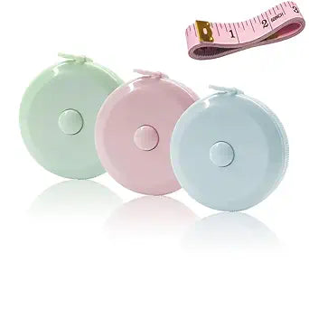 GDMINLO 3 Pack Tape Measure Measuring Tape for Body Fabric Sewing Tailor Cloth Knitting Craft Weight Loss Measurements Retractable 60-inch 1.5 Meter
