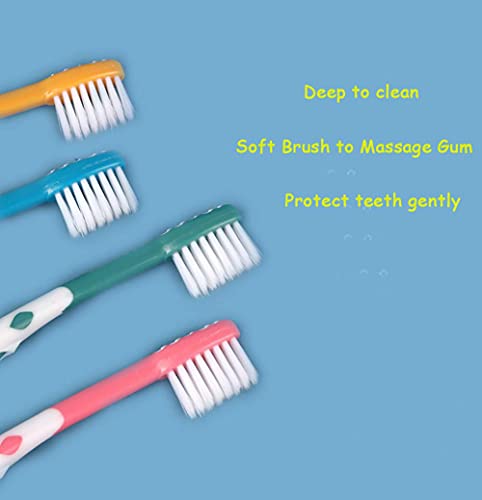 newrichbee 8 Packs Kids Toothbrush, Extra Soft Lovely Deer Toddler Toothbrush for Kids 2-8 Years (Pink&Orange&Blue&Green)