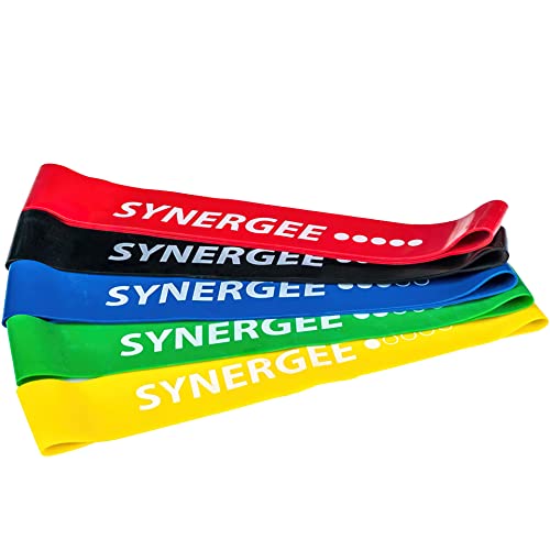 Synergee Exercise Fitness Resistance Band Mini Loop Bands that Perform Better When Working Out at Home or The Gym