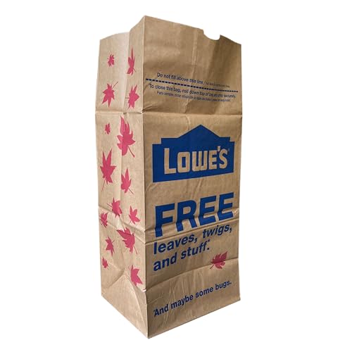 Lowe's 30 Gallon Heavy Duty Brown Paper Lawn and Refuse Bags for Home and Garden (10 Count), Large (LOWESLL)